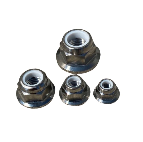 TITANIUM ALLOY HEXAGON FLANGE LOCK NUT WITH NYLON INSERT